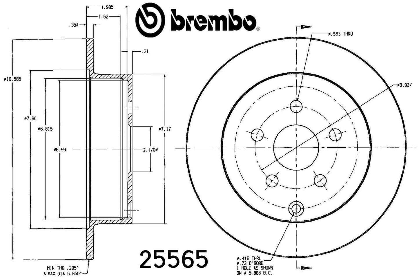 Brembo Disc Brake Rotor