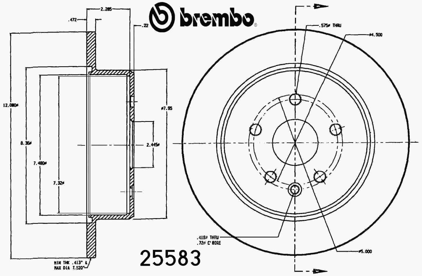 Brembo Disc Brake Rotor