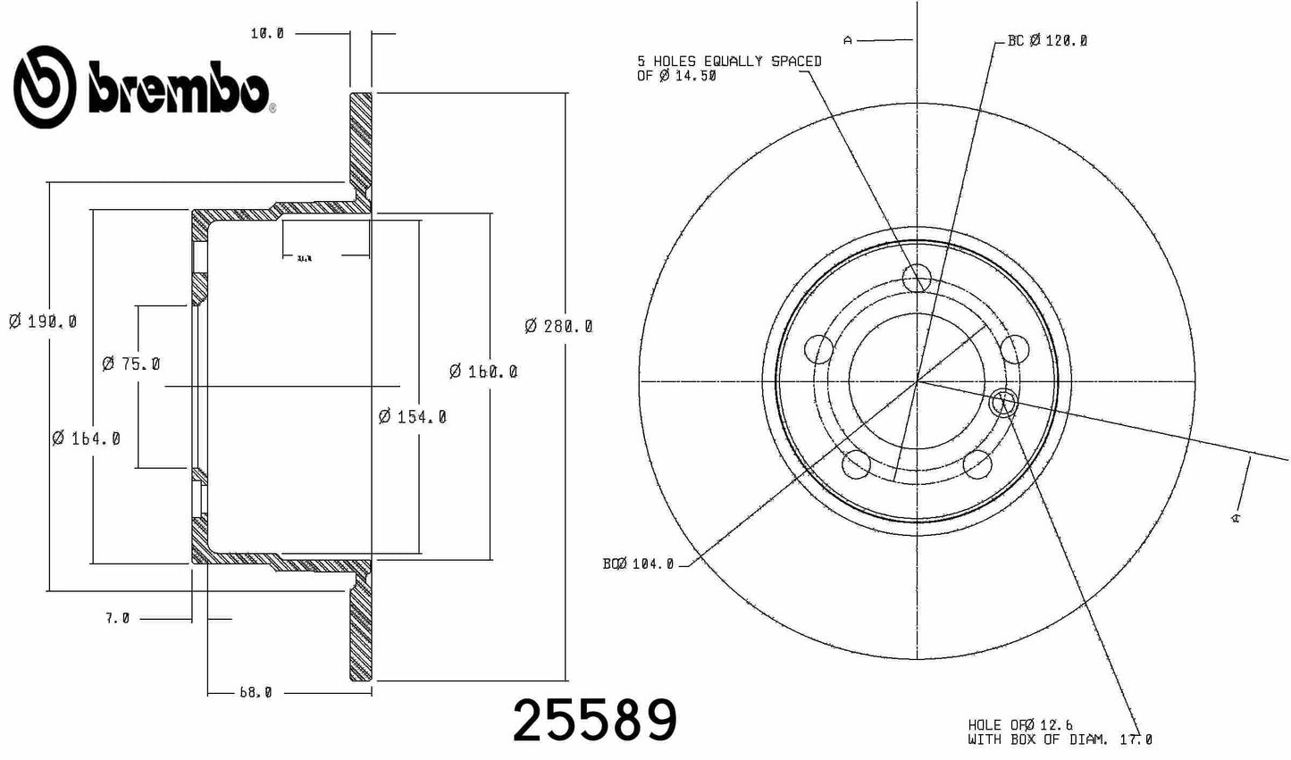 Brembo Disc Brake Rotor