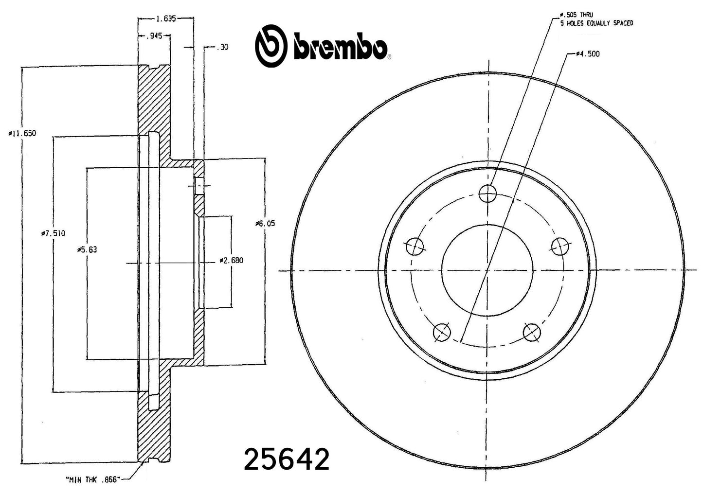 Brembo Disc Brake Rotor