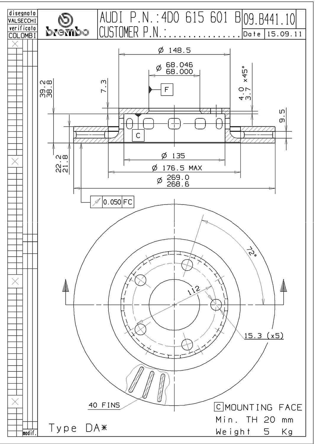 Brembo 25701