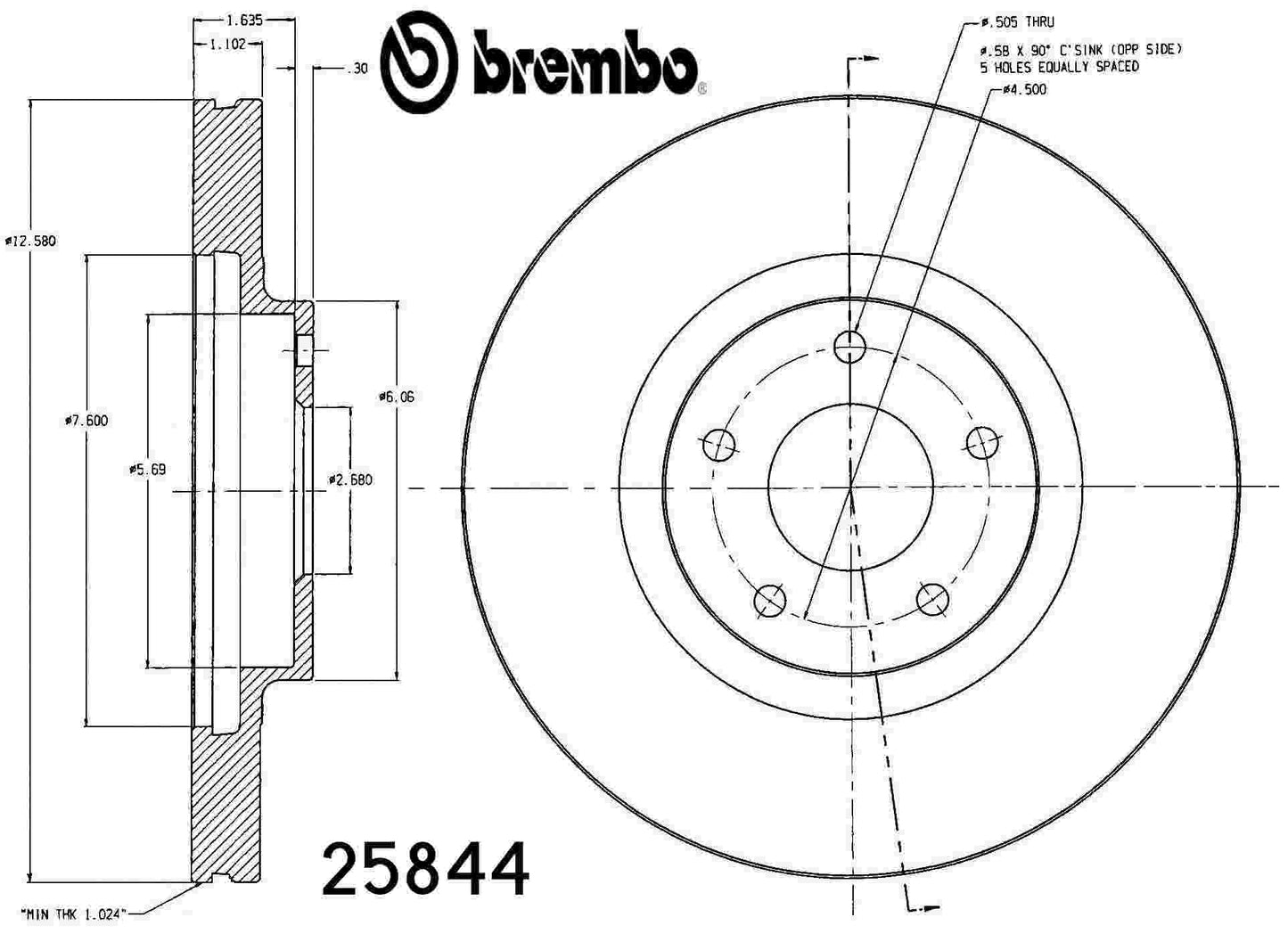Brembo Disc Brake Rotor