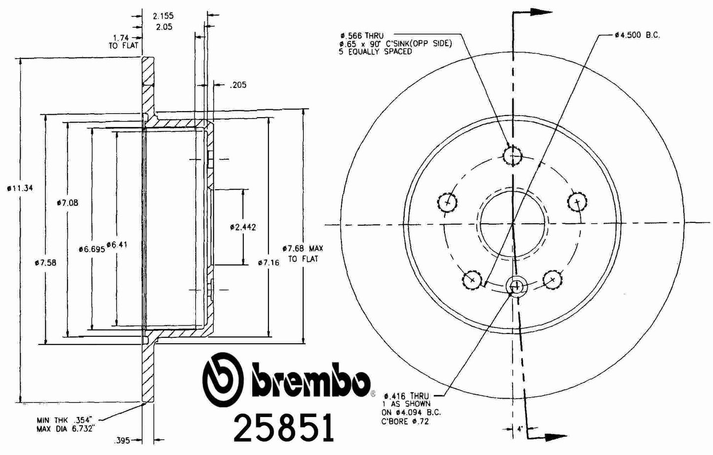 Brembo Disc Brake Rotor