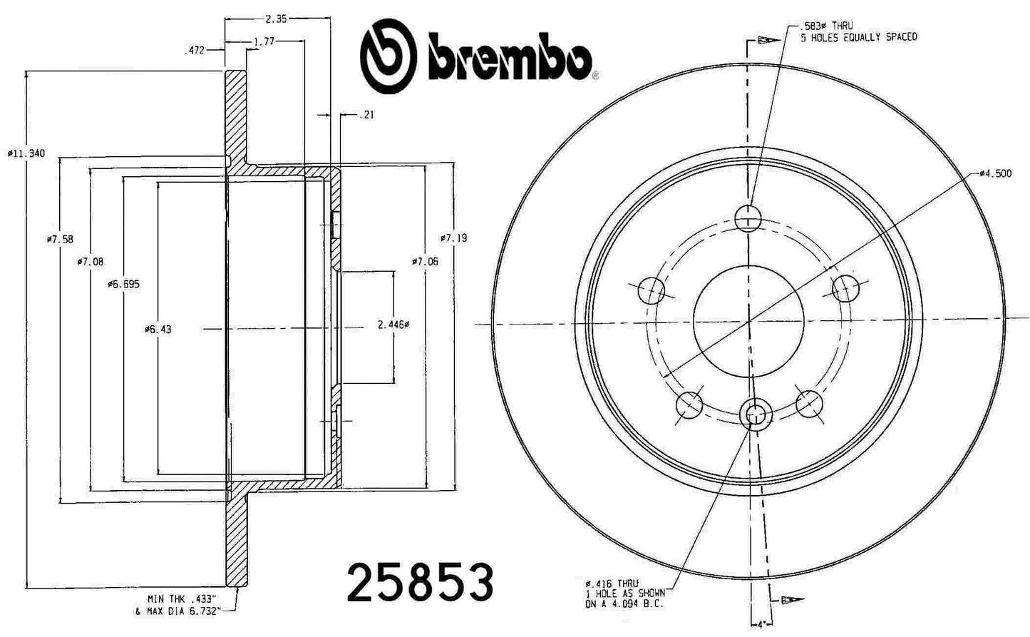 Brembo Disc Brake Rotor