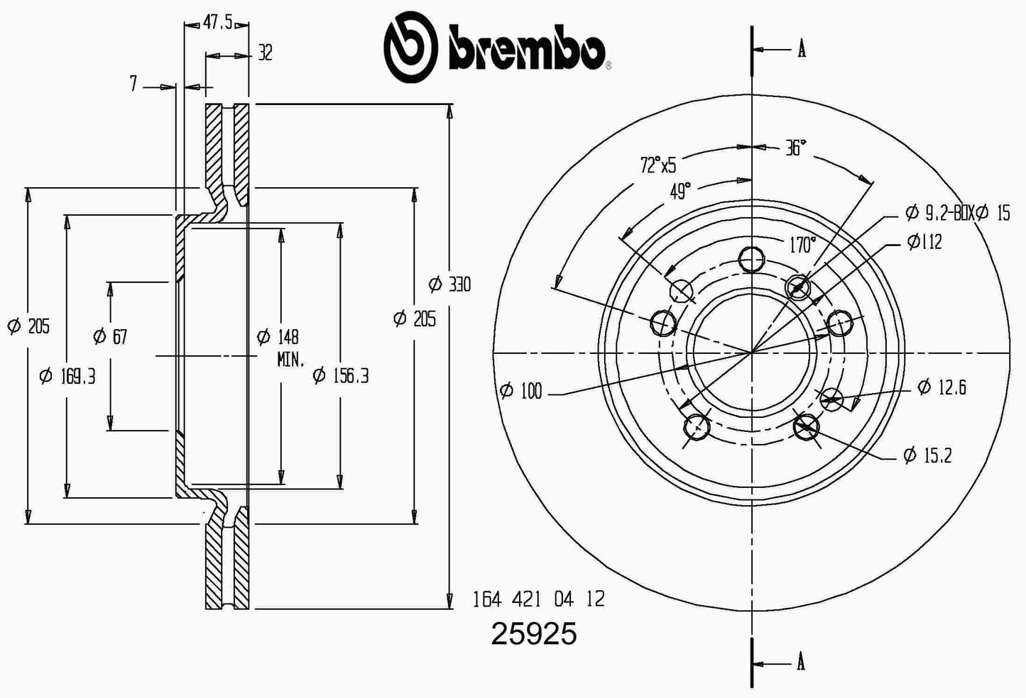 Brembo Disc Brake Rotor