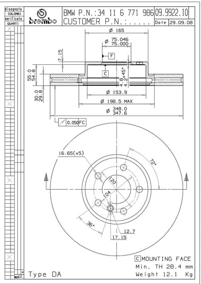 Brembo Disc Brake Rotor