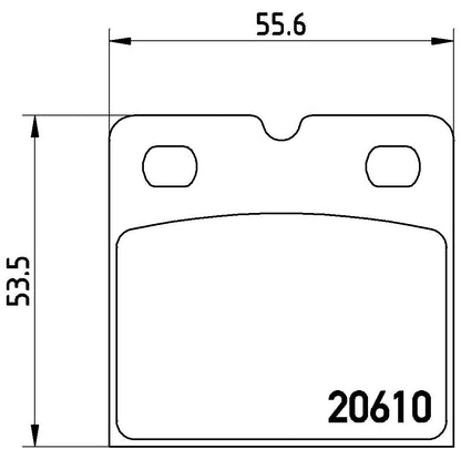 Brembo Disc Brake Pad Set P02001