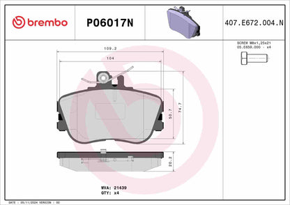 Brembo Disc Brake Pad