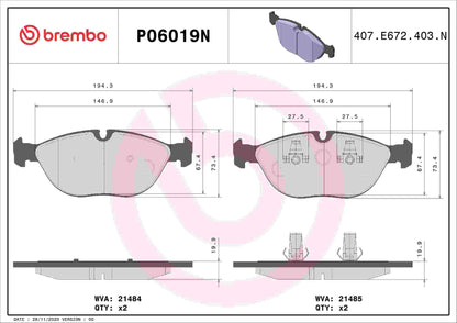 Brembo Disc Brake Pad