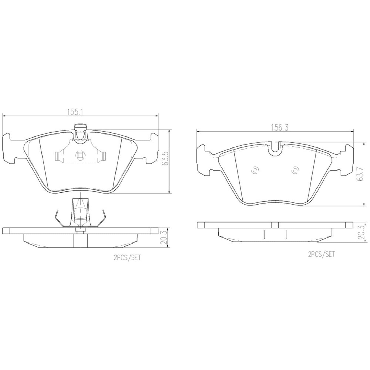 Brembo Disc Brake Pad Set P06022N