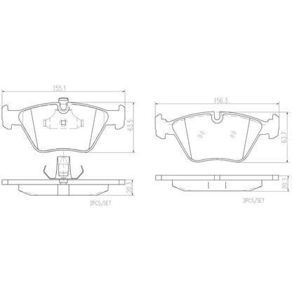 Brembo Disc Brake Pad Set P06022N