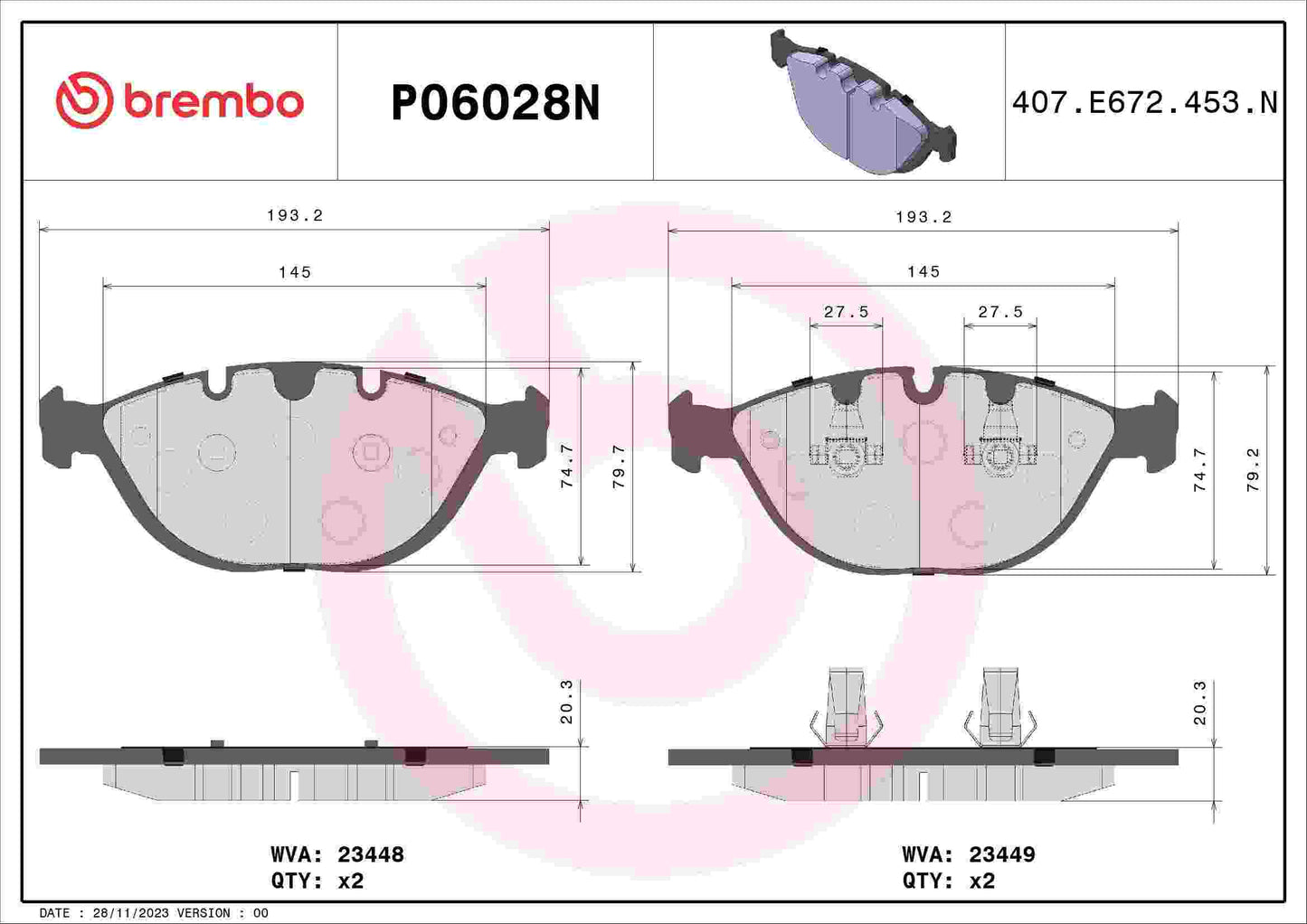 Brembo Disc Brake Pad