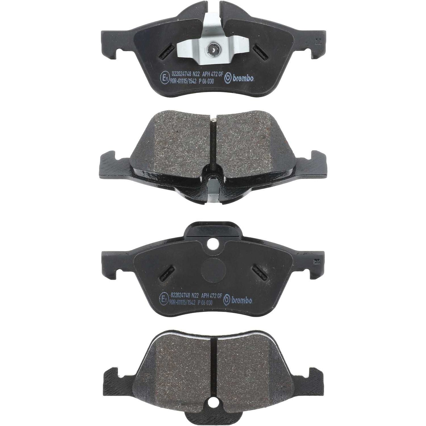 Brembo OE Brembo 02-08 Mini Cooper Front Premium Low-Met OE Equivalent Pad P06030