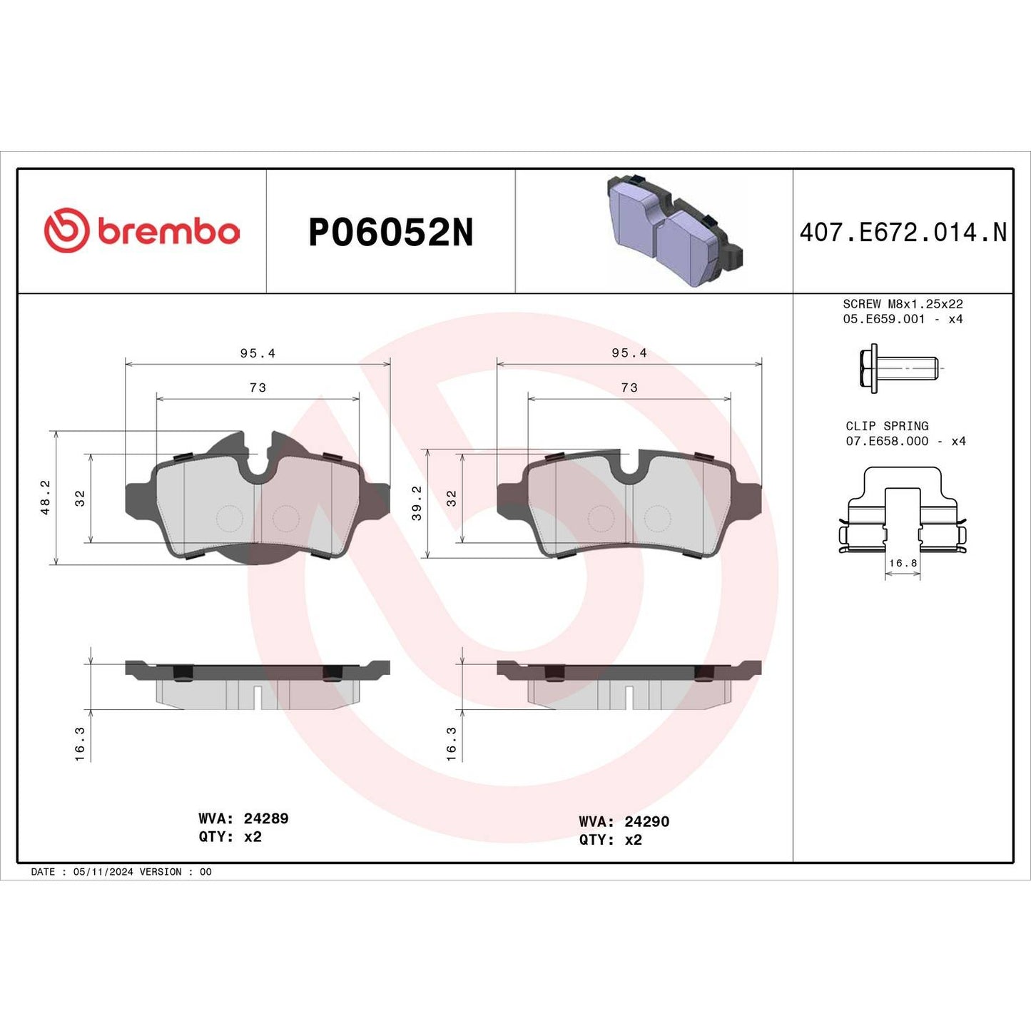 Brembo Disc Brake Pad