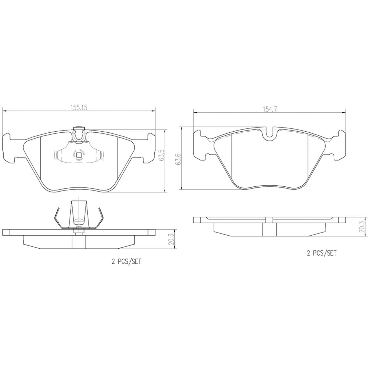Brembo Disc Brake Pad Set P06065N