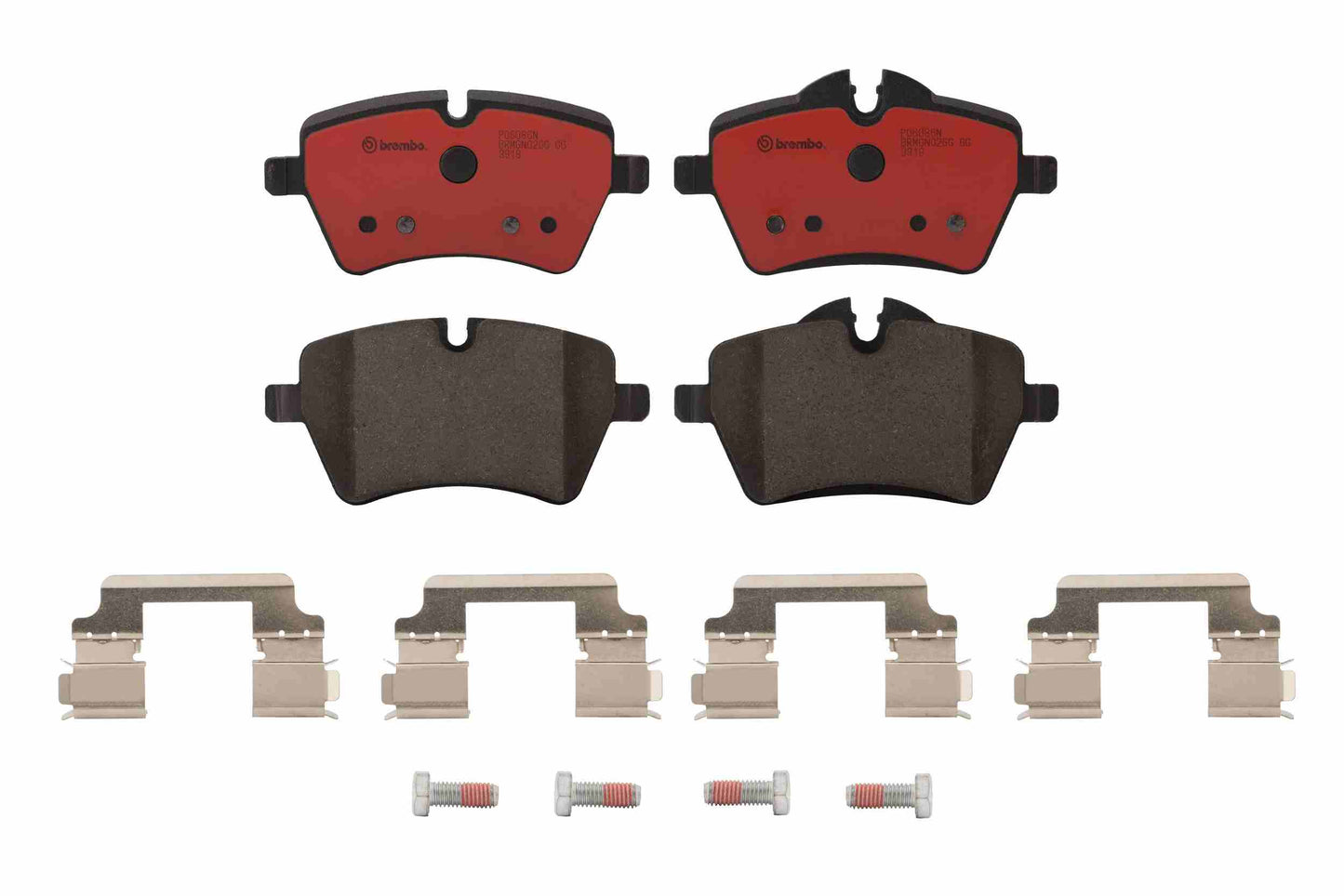 Brembo OE Brembo 02-10 Mini Cooper/11-16 Cooper Countryman Front Premium NAO Ceramic OE Equivalent Pad P06086N