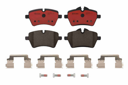 Brembo OE Brembo 02-10 Mini Cooper/11-16 Cooper Countryman Front Premium NAO Ceramic OE Equivalent Pad P06086N