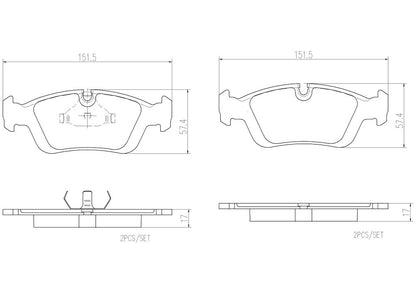 Brembo Disc Brake Pad Set P06089N