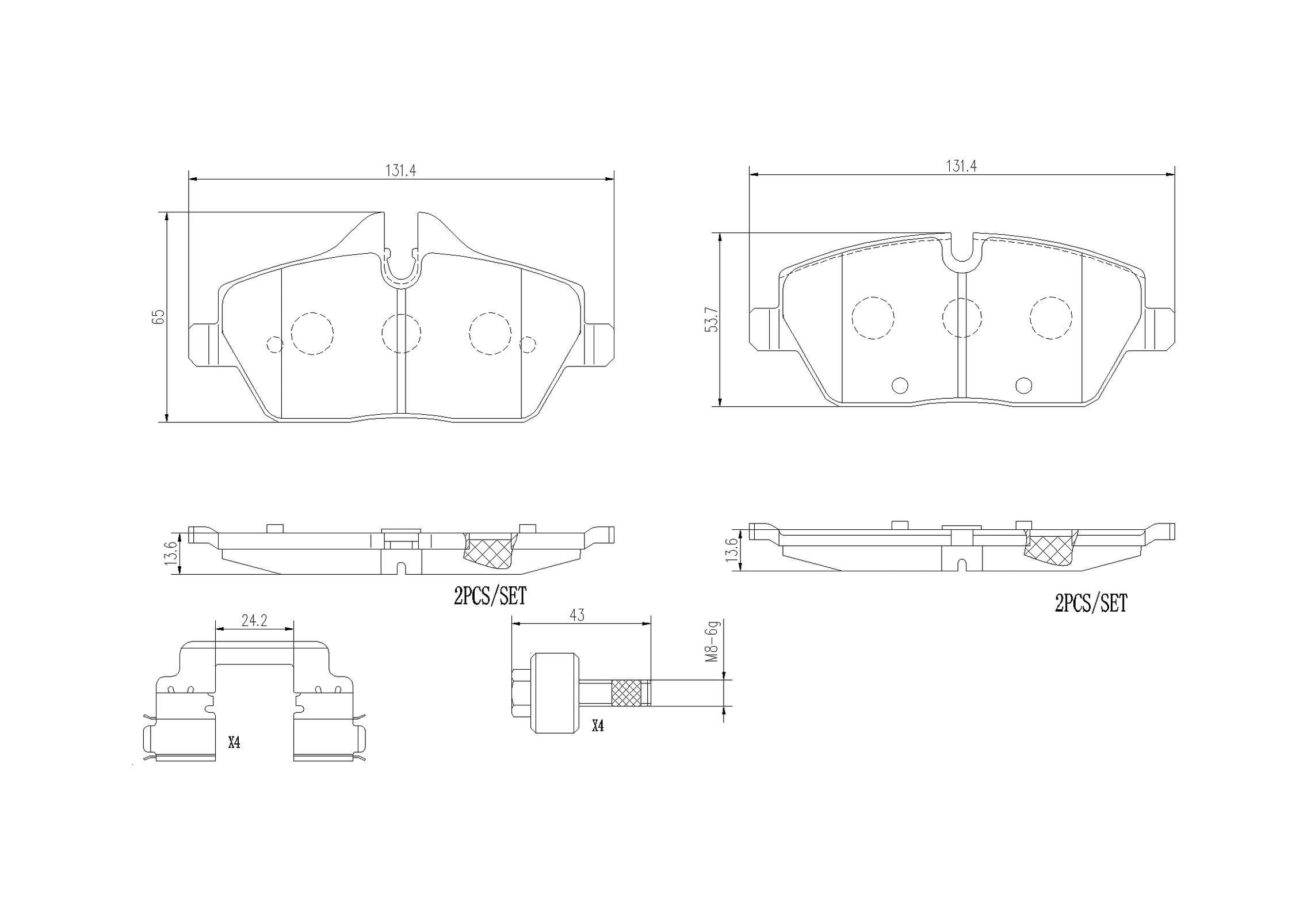 Brembo Disc Brake Pad Set P06091N