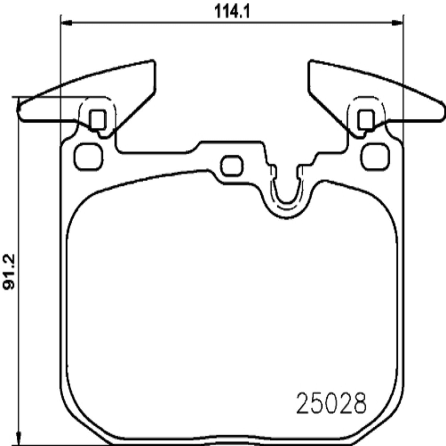 Brembo OE Brembo 12-15 BMW 335i Premium Low-Met OE Equivalent Pad - Front P06096