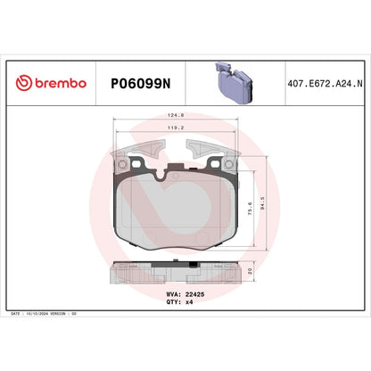 Brembo Disc Brake Pad Set P06099N
