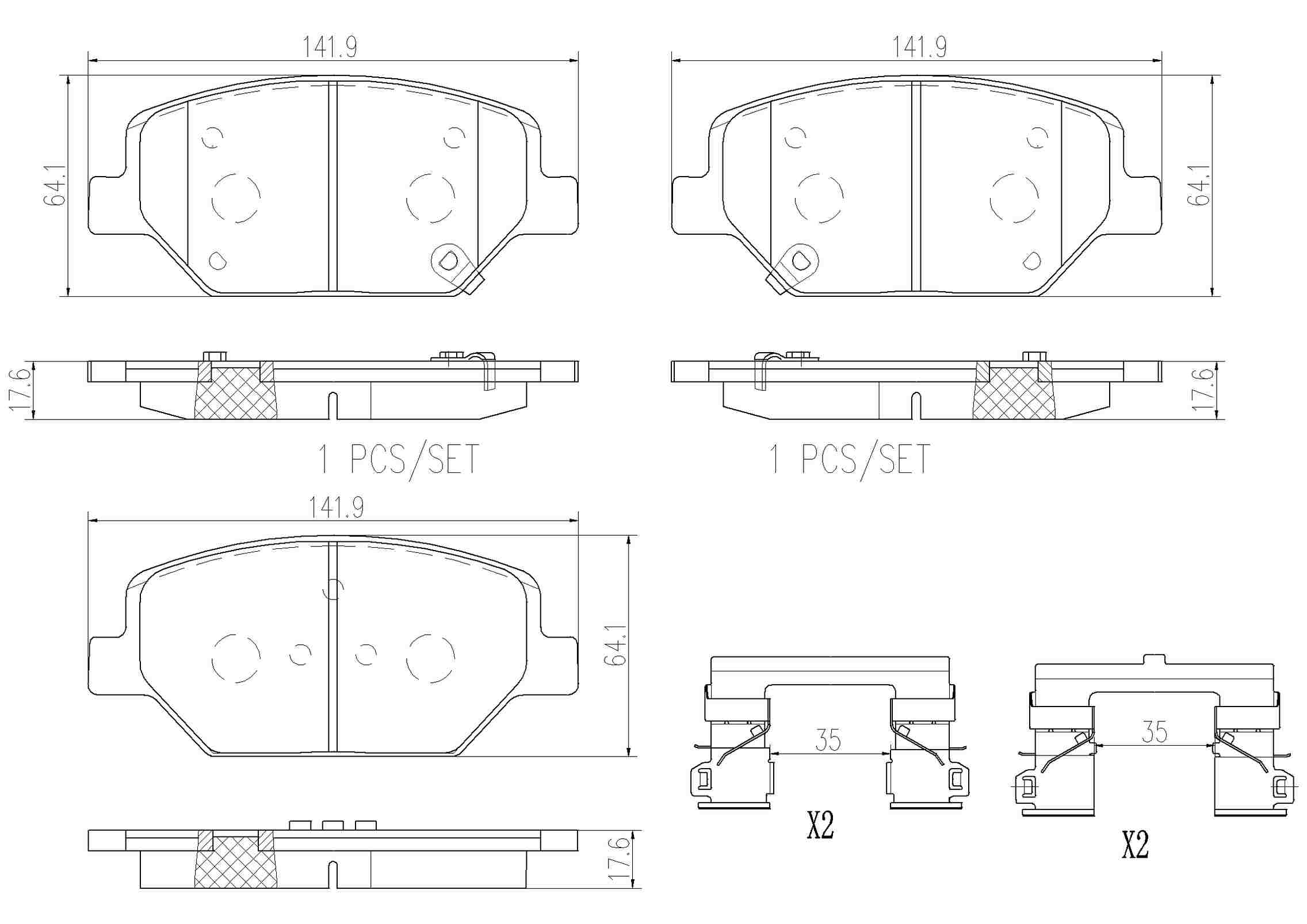 Brembo Disc Brake Pad Set P07007N