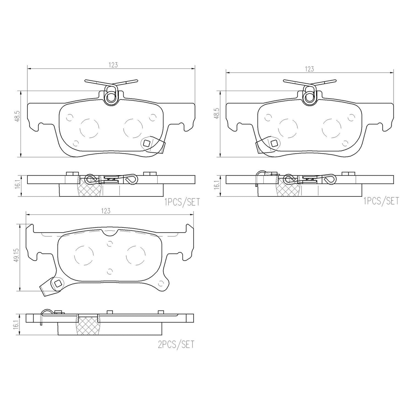 Brembo Disc Brake Pad Set P07011N