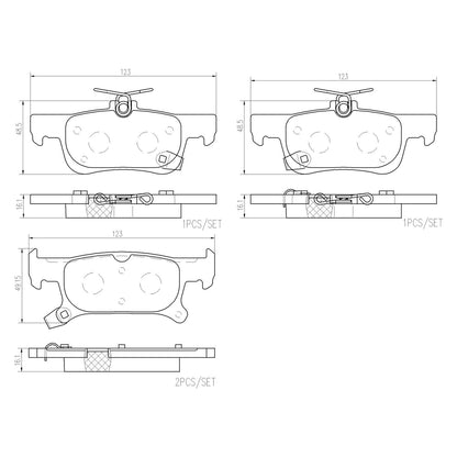 Brembo Disc Brake Pad Set P07011N