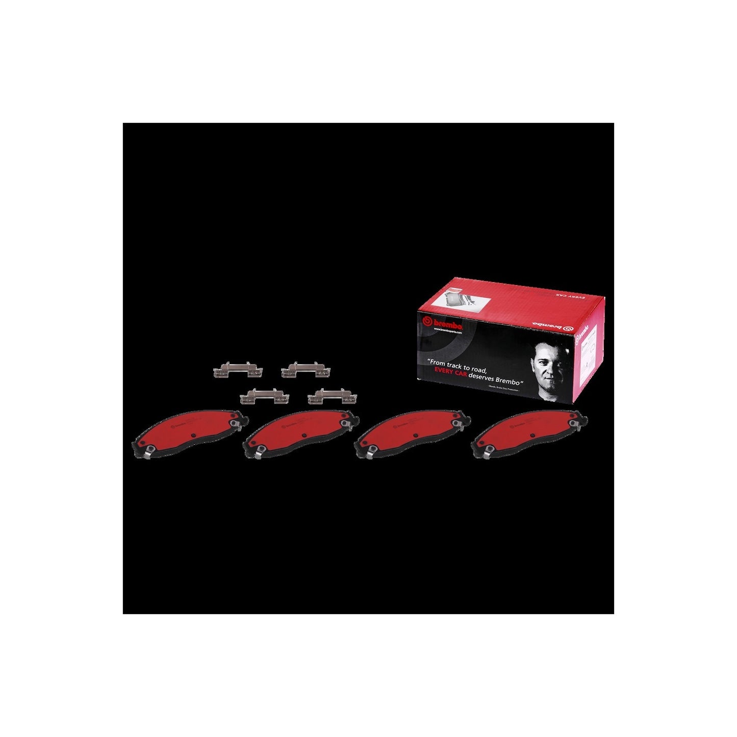 Brembo OE Brembo 03-07 Cadillac CTS/05-08 STS Front Premium NAO Ceramic OE Equivalent Pad P09006N