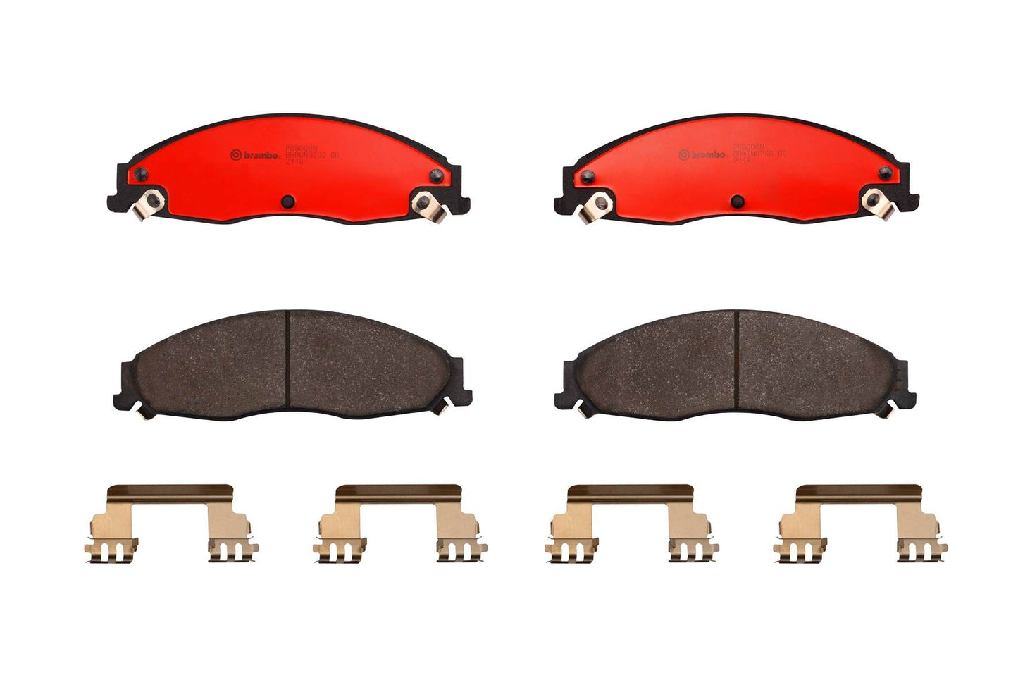 Brembo OE Brembo 03-07 Cadillac CTS/05-08 STS Front Premium NAO Ceramic OE Equivalent Pad P09006N