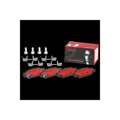 Brembo OE Brembo 03-07 Cadillac CTS/05-08 Pontiac Grand Prix Rear Premium NAO Ceramic OE Equivalent Pad P09007N