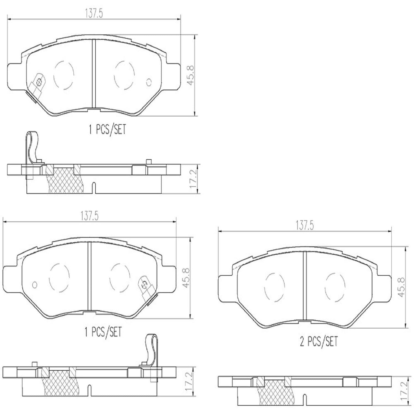 Brembo Disc Brake Pad Set P09014N