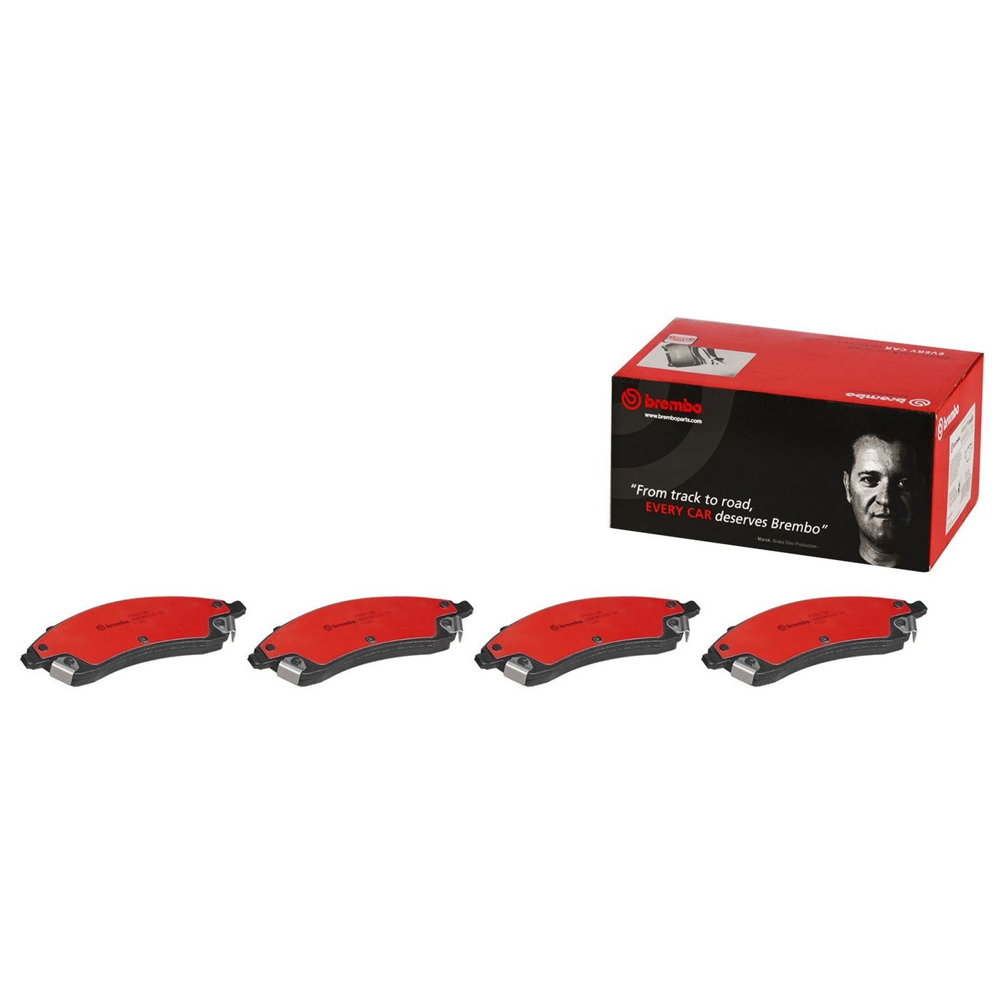 Brembo OE Brembo 06-07 Cadillac CTS/04-05 Pontiac Bonneville Front Premium NAO Ceramic OE Equivalent Pad P09019N