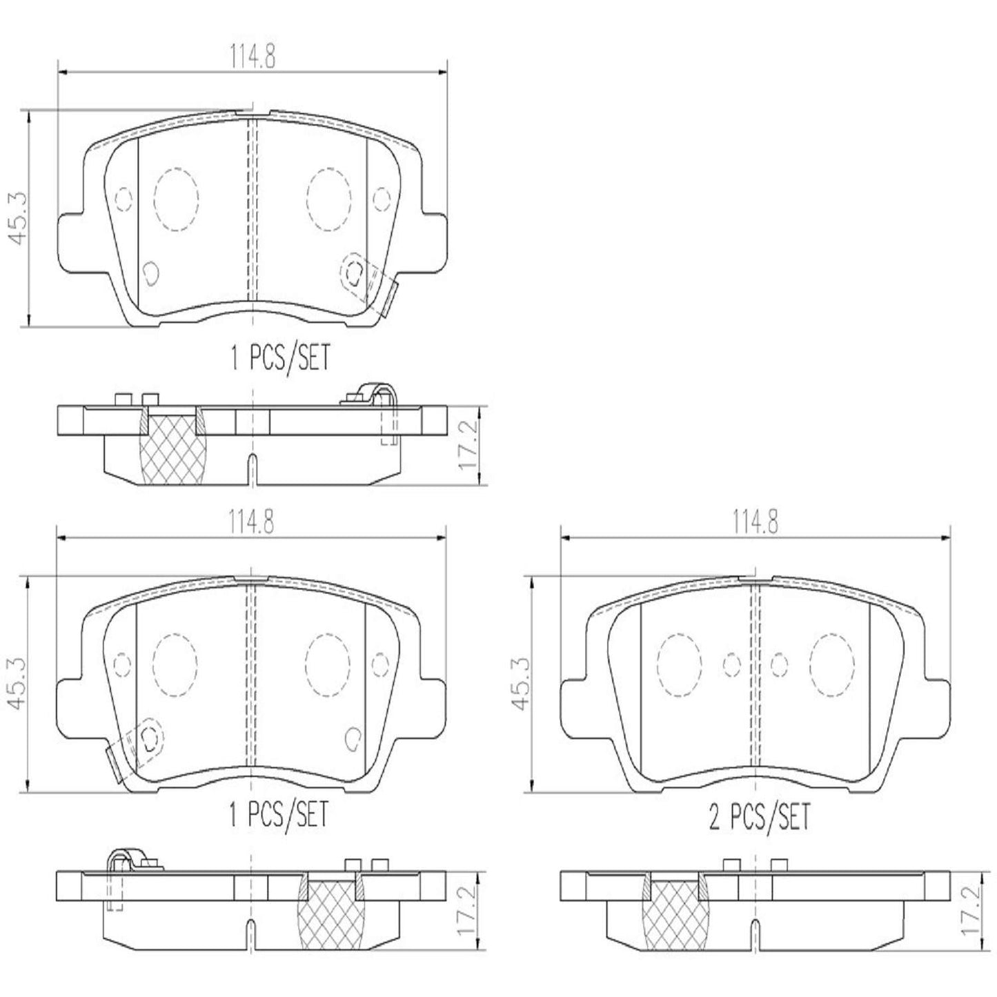 Brembo Disc Brake Pad Set P09023N