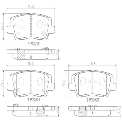 Brembo Disc Brake Pad Set P09023N