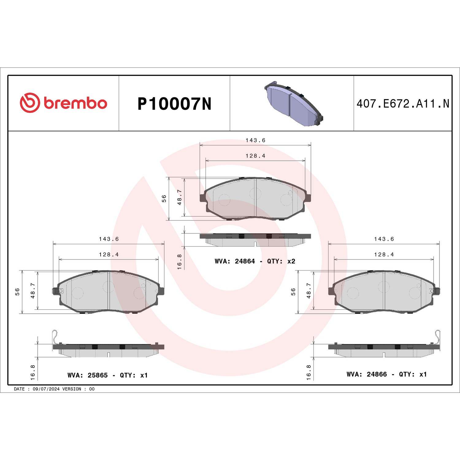 Brembo P10007N
