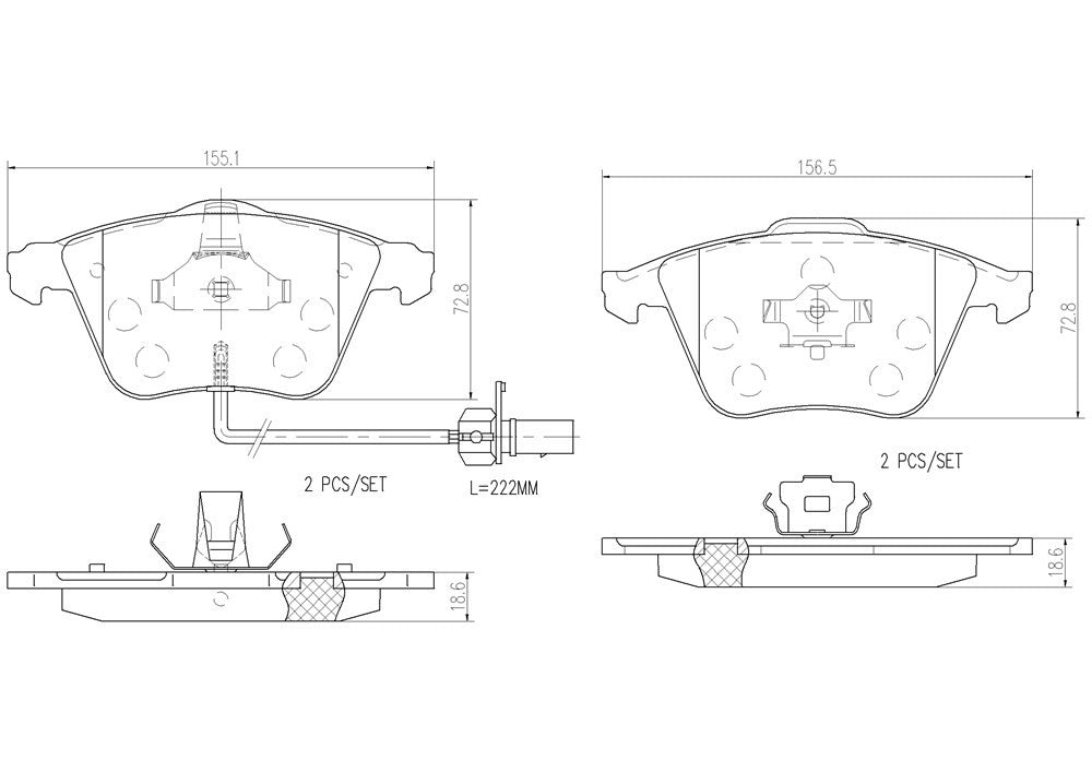 Brembo Disc Brake Pad Set P10012N