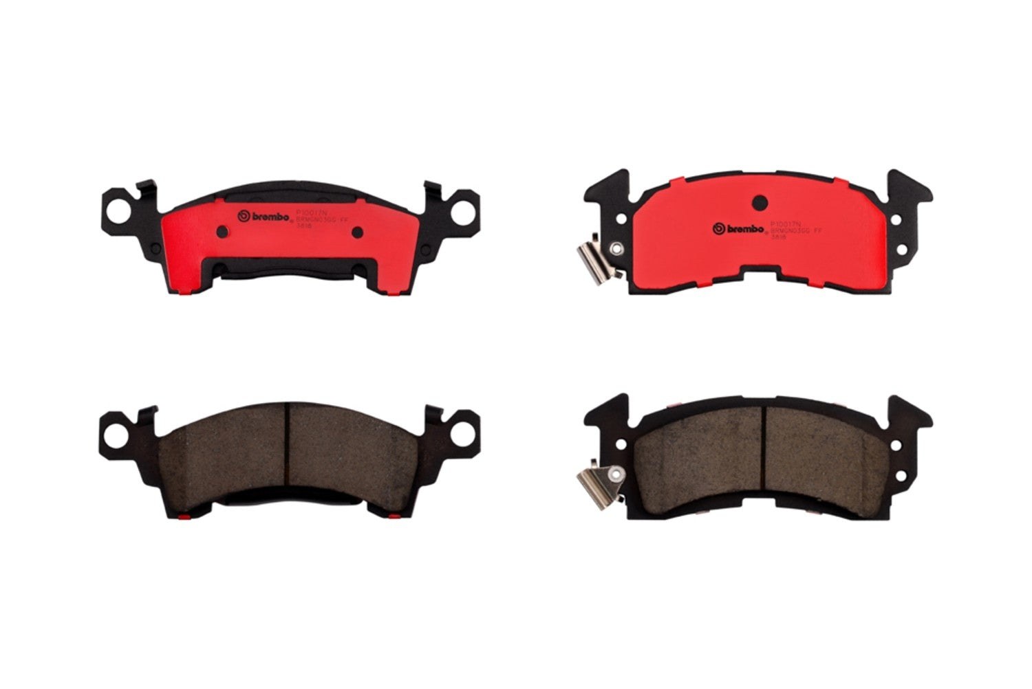 Brembo OE Brembo 90-91 V1500 Suburban/ V2500 Suburban/1990 Jeep Grand Wagoneer Front NAO Brake Pad P10017N