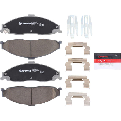 Brembo OE Brembo 98-02 Chevrolet Camaro/Pontiac Firebird Front Premium NAO Ceramic OE Equivalent Pad P10024N
