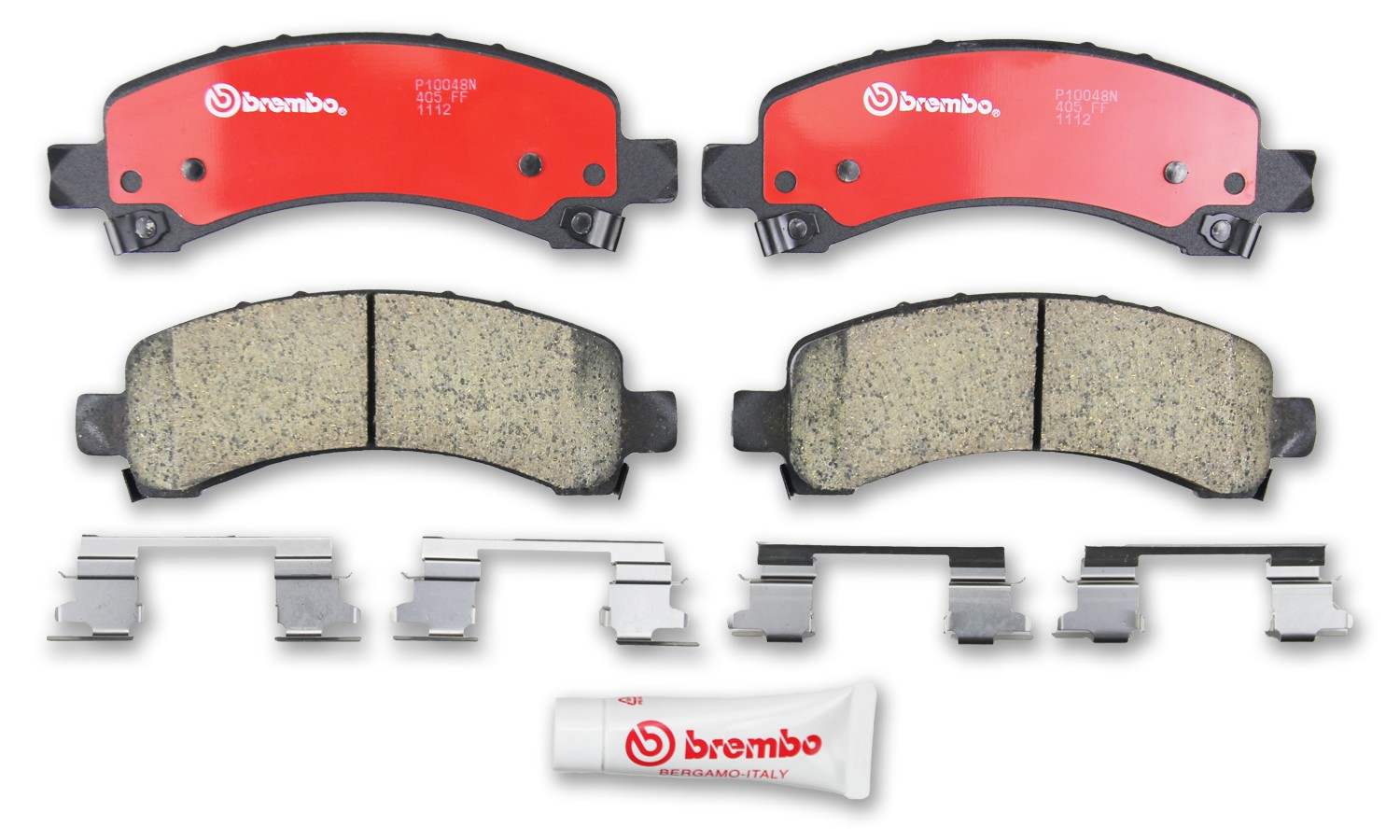 Brembo OE Brembo 03-17 Chevy Express 2500/03-17 Savana 3500 Rear Premium NAO Ceramic OE Equivalent Pad P10048N