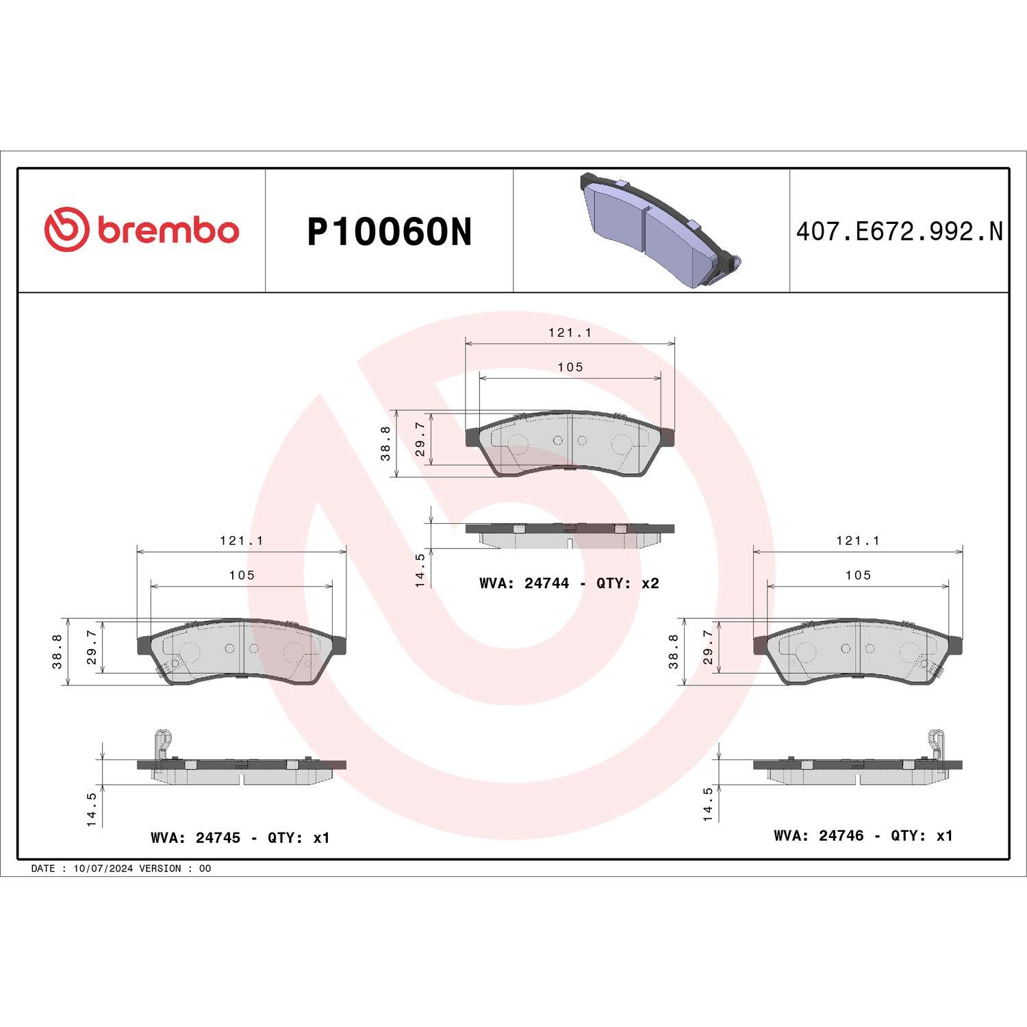 Brembo P10060N