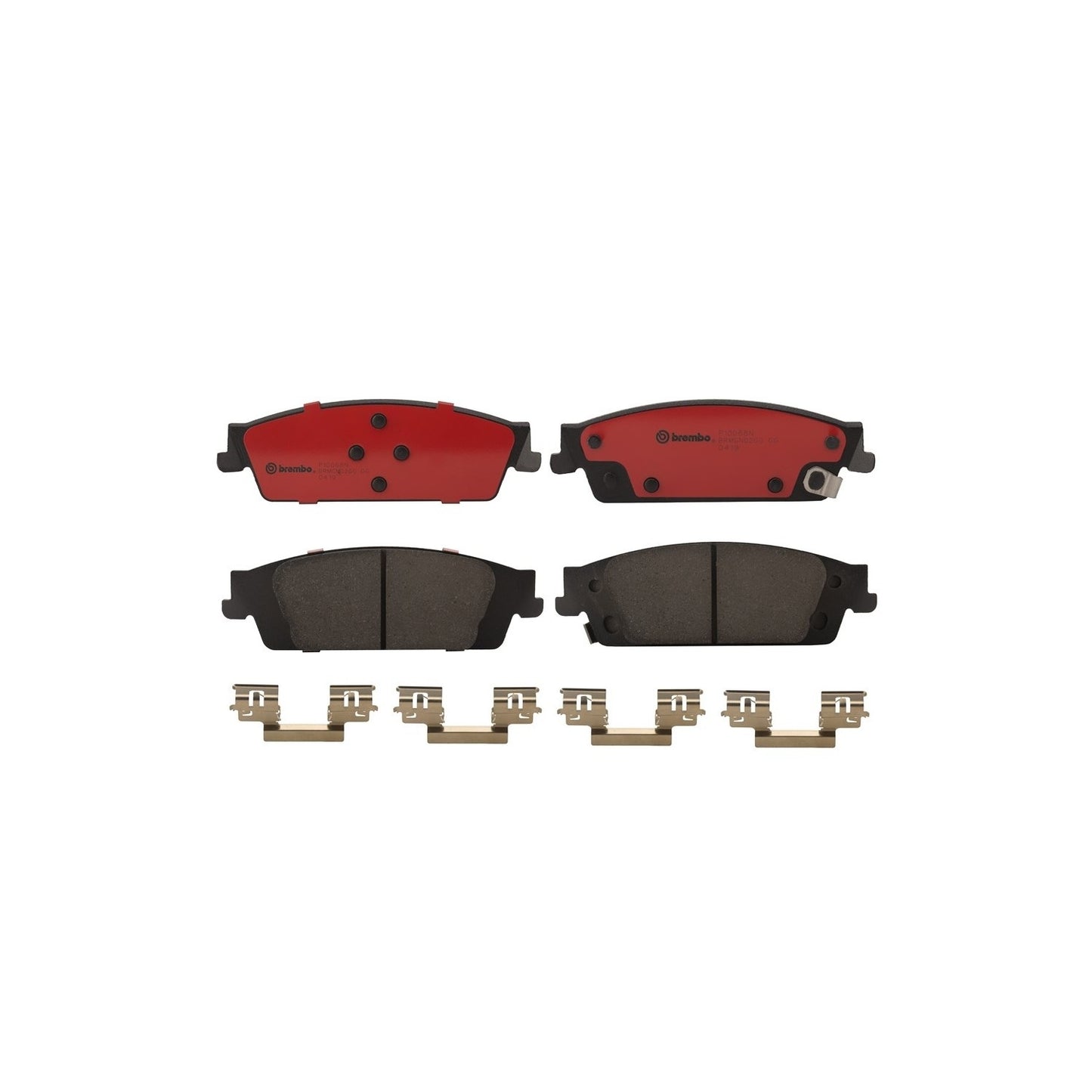 Brembo OE Brembo 15-19 Cadillac Escalade Premium NAO Ceramic OE Equivalent Pad - Rear P10068N