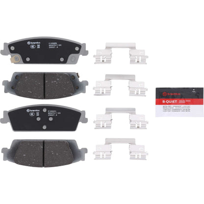 Brembo OE Brembo 15-19 Cadillac Escalade Premium NAO Ceramic OE Equivalent Pad - Rear P10068N