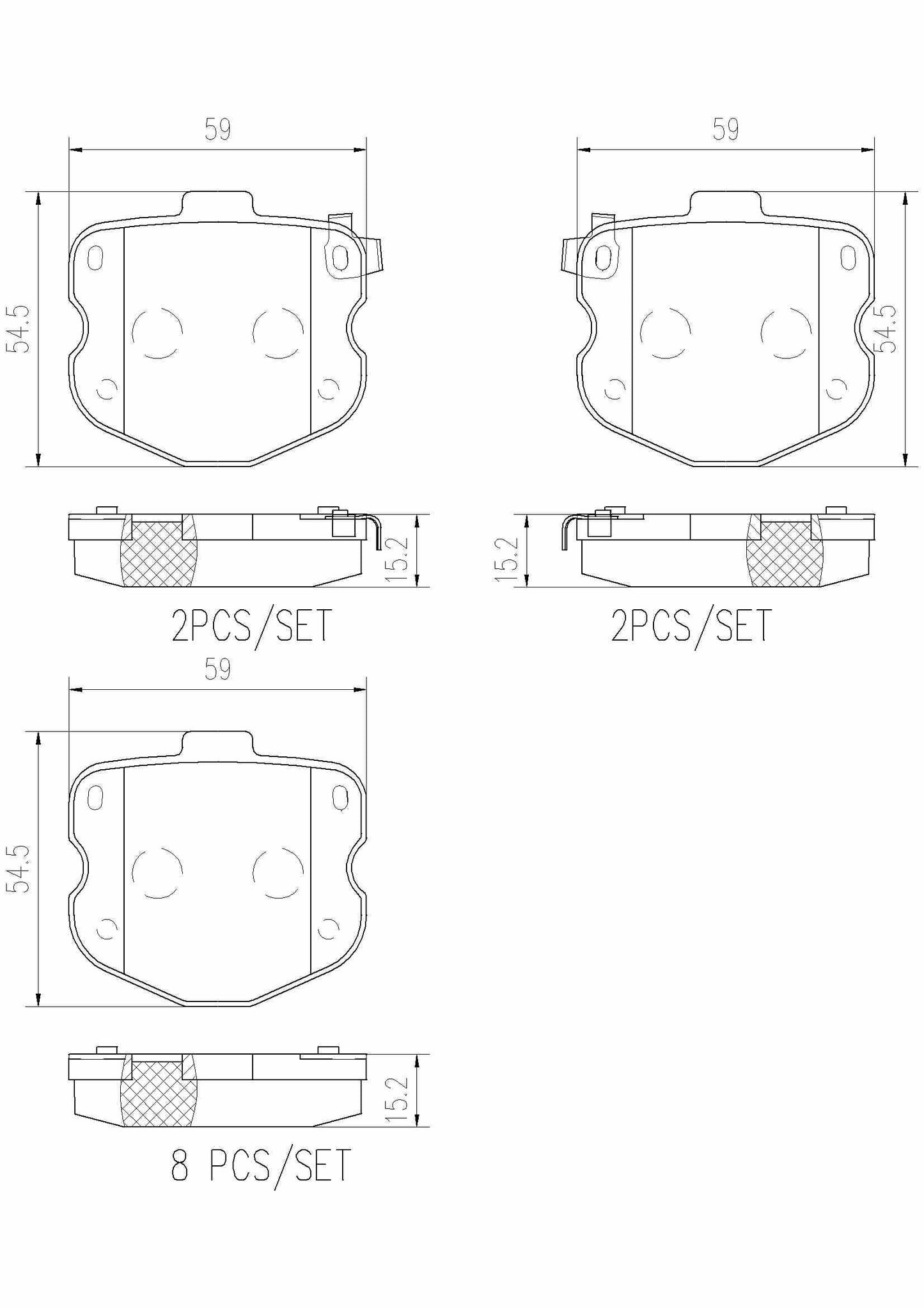 Brembo Disc Brake Pad Set P10069N
