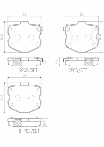 Brembo Disc Brake Pad Set P10069N
