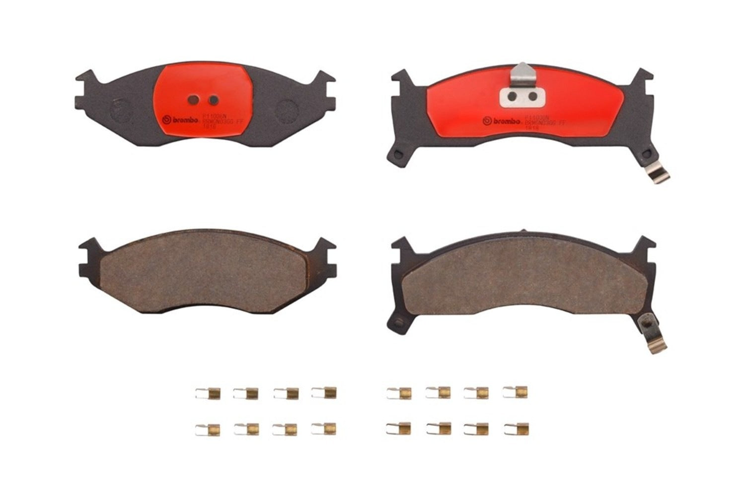 Brembo OE Brembo 1995 Grand Voyager/91-94 Sundance/91-93 Voyager/1995 Voyager Front NAO Brake Pad P11006N