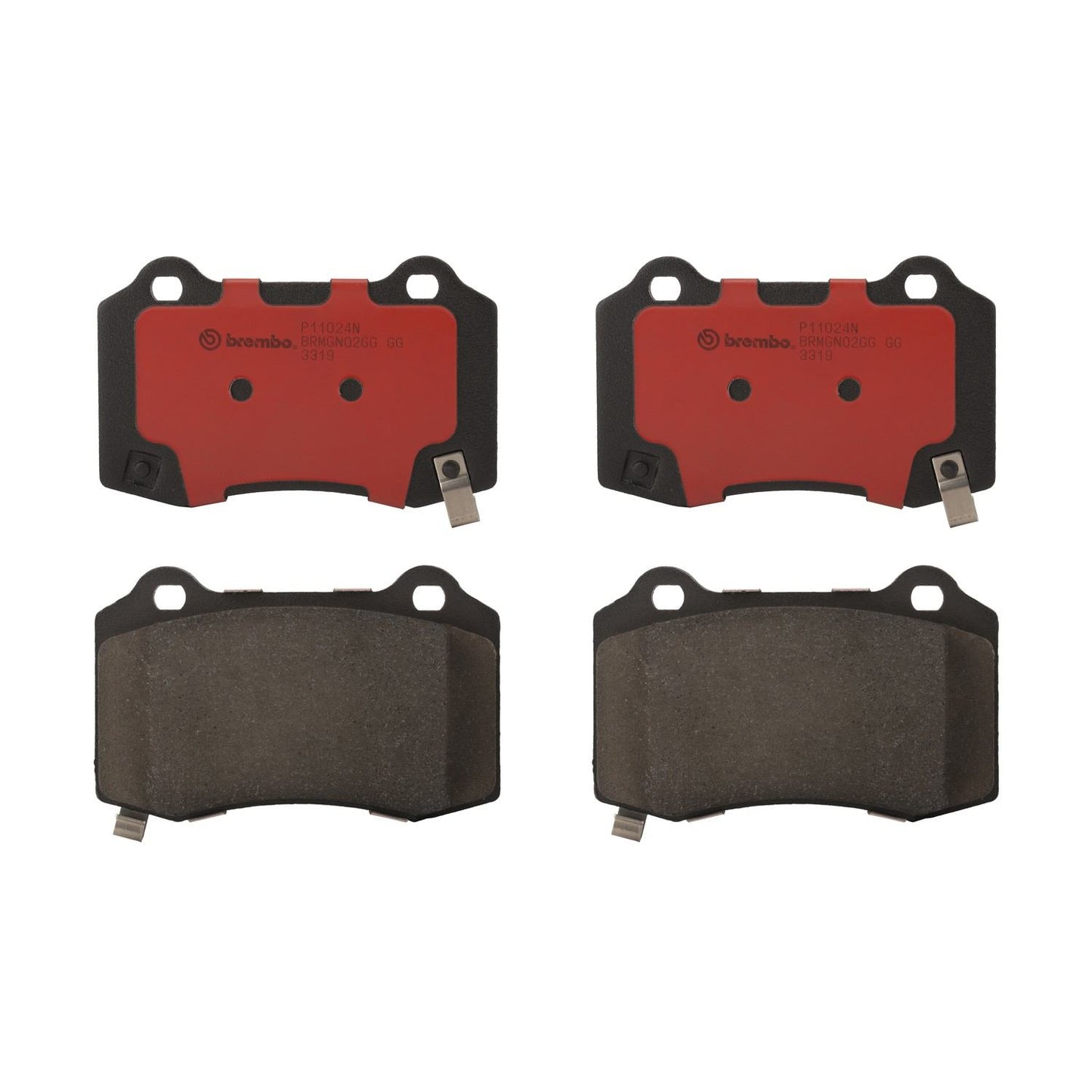 Brembo OE Brembo 04-07 Cadillac CTS Premium NAO Ceramic OE Equivalent Pad - Rear P11024N