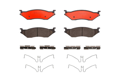 Brembo OE Brembo 08-09 Ford F53/11-19 F53/05-16 F-450 Super Duty Front Premium NAO Ceramic OE Equivalent Pad P11037N