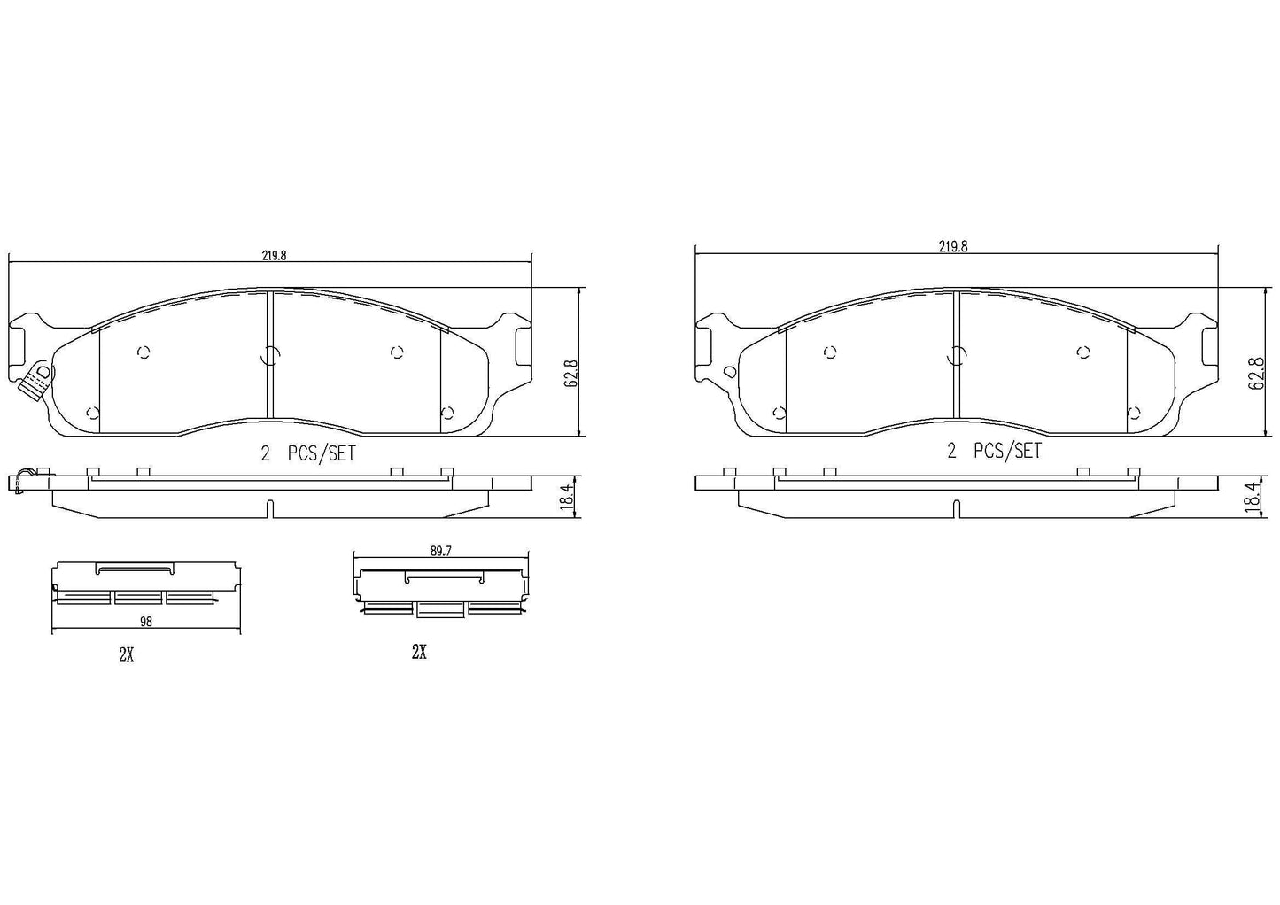 Brembo Disc Brake Pad Set P18008N