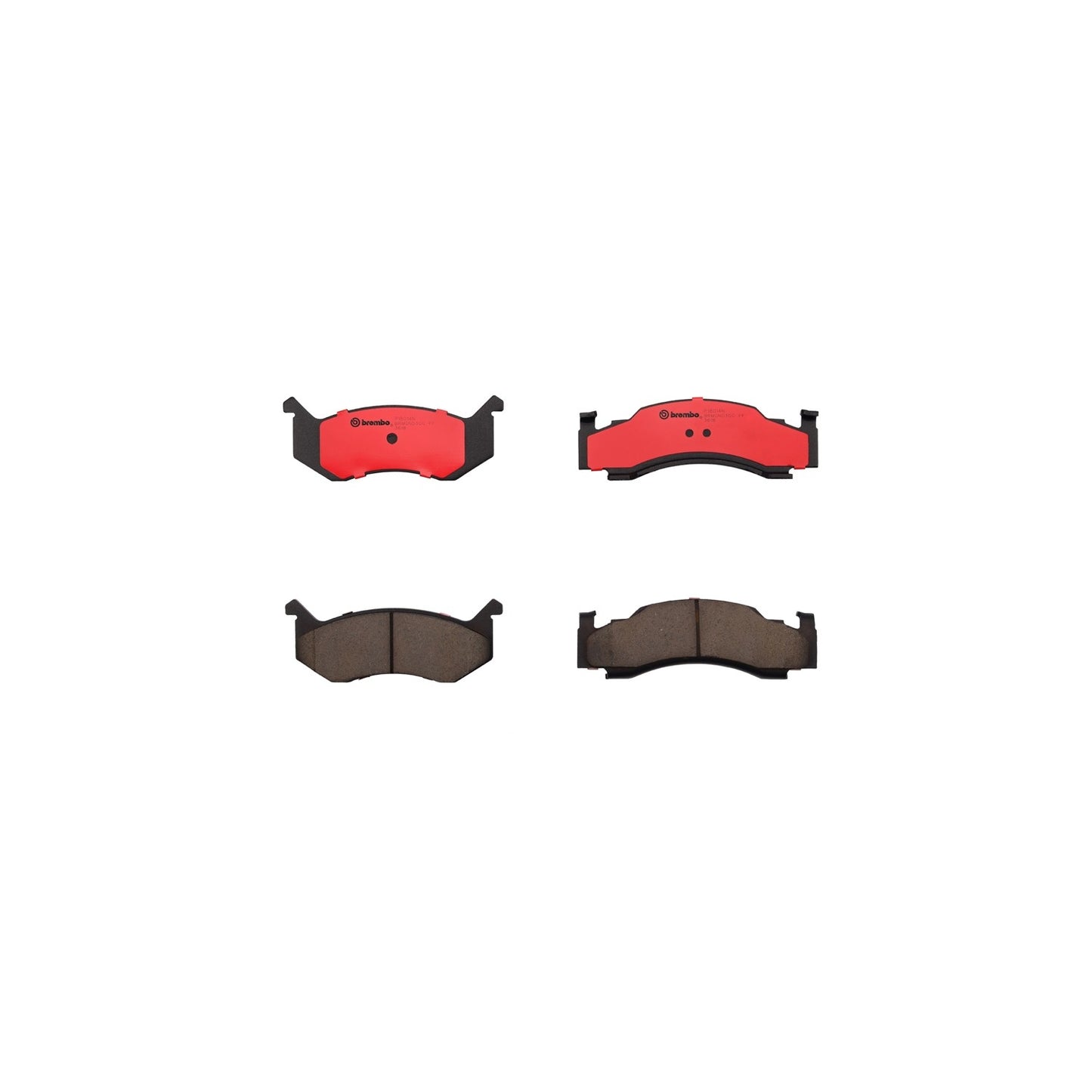 Brembo OE Brembo 84-93 Dodge B150/B250/B350/ 95-97 B1500/B2500/B3500/86-89 D100 Front NAO Brake Pad P18014N
